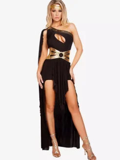 Carnival Greece Priestess Costumes White Sexy Polyester Goddess Dresses