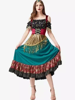 Carnival Gypsy Costumes Flamenco Dance Costume
