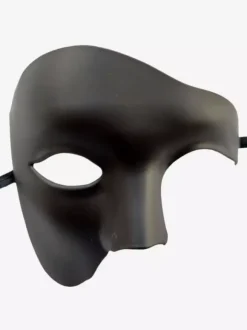 Carnival Mask For Adults Black Plastic Masquerade Costume Accessories