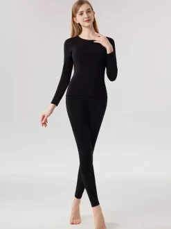 Cashmere And Lyocell Warm Skinny Thermal Underwear Set 2026