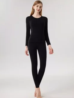 Cashmere And Lyocell Warm Skinny Thermal Underwear Set 2026