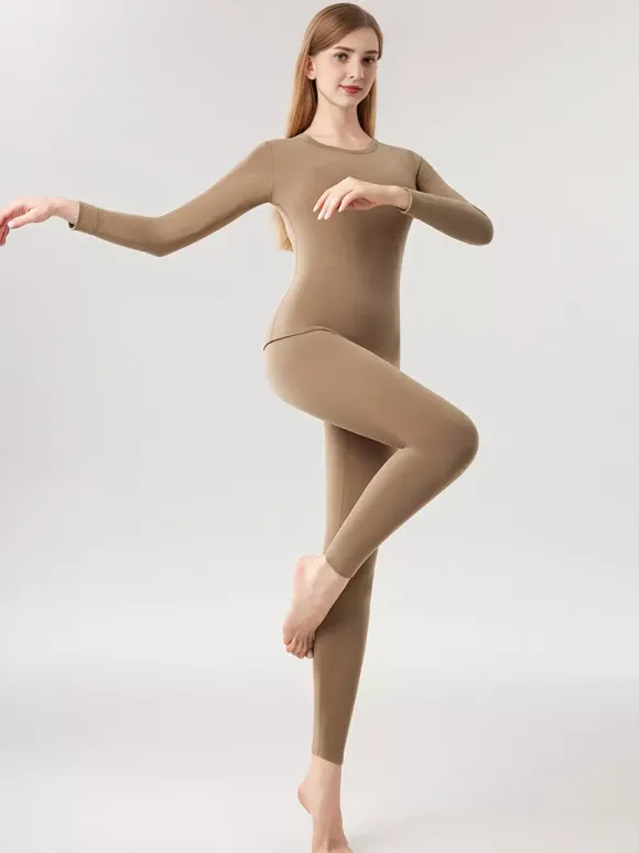Cashmere And Lyocell Warm Skinny Thermal Underwear Set 2026