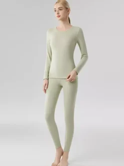 Cashmere And Lyocell Warm Skinny Thermal Underwear Set 2026