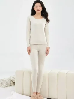 Cashmere And Silk Warm Slim Thermal Underwear Set 2026