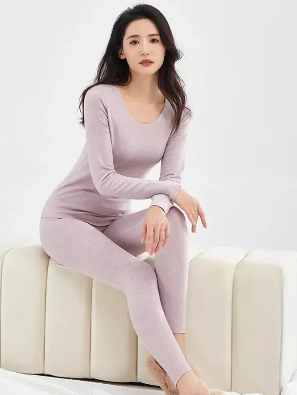 Cashmere And Silk Warm Slim Thermal Underwear Set 2026