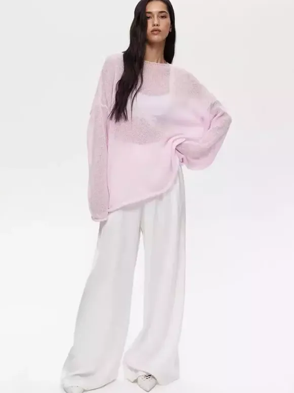 Casual Long-Sleeve Knit Top For Women 2026