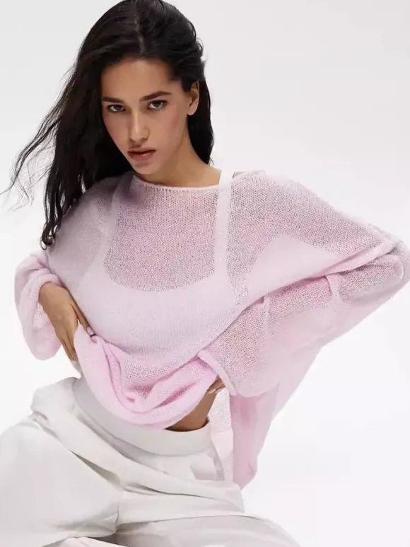 Casual Long-Sleeve Knit Top For Women 2026