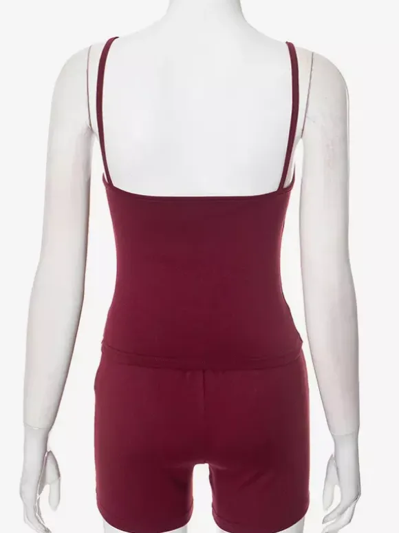 Casual Camisole And Shorts Lounge Set For Women 2026
