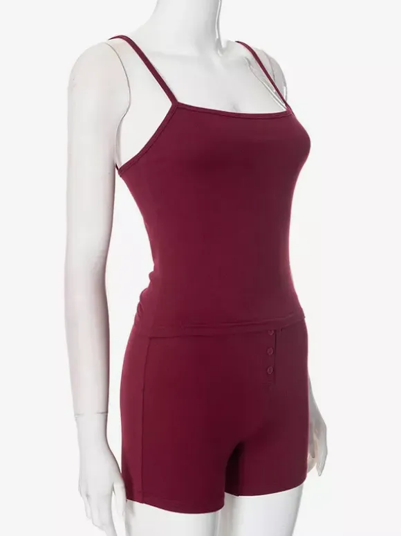 Casual Camisole And Shorts Lounge Set For Women 2026