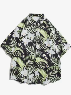Casual Shirt For Men Chic Printed Black Men's Shirts