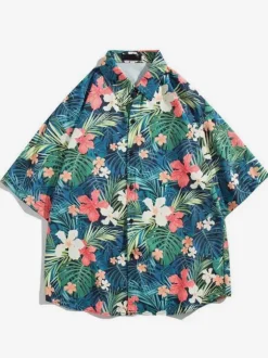 Casual Shirt For Men Chic Printed Black Men's Shirts