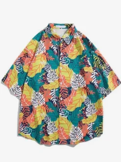 Casual Shirt For Men Chic Printed Black Men's Shirts