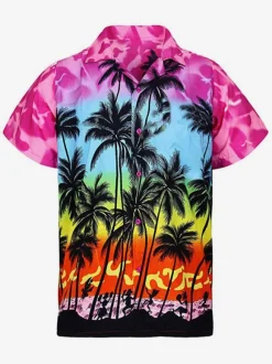 Casual Shirt For Men Chic Printed Yellow Men's Shirts
