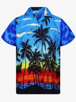 Casual Shirt For Men Chic Printed Yellow Men's Shirts