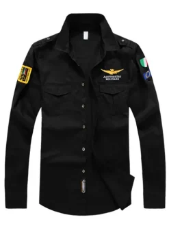 Casual Shirt For Men Turndown Collar Casual Asymmetrical Patchwork Hunter Green Men's Shirts