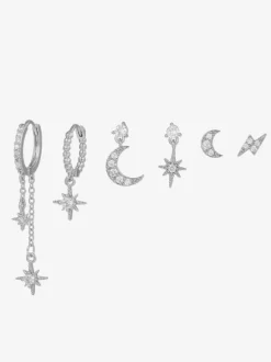 Celestial Star And Moon Earrings Set For Women 2026