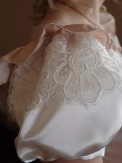 Champagne Retro Tudor Dress Costumes Women's Lace Ruffles Polyester Dress Marie Antoinette Costume Western 18th Century Costume