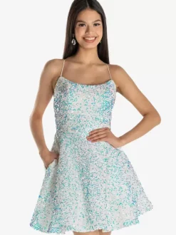 Charming With Homecoming Dress Short Short Jewel Neck Sequined
