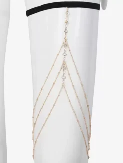 Charm Thigh Chain Crystal Beaded Layered Bikinis Beach Leg Chains
