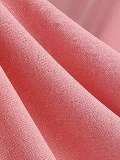 Chic Fitted Pink Gown With A Line Skirt Perfect For Summer Events