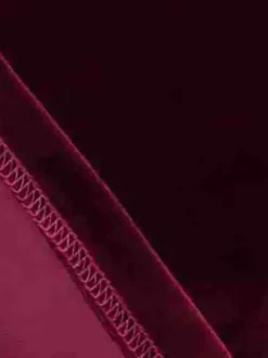 Chic Fitted Burgundy Gown With A Line Skirt Perfect For Evening Events