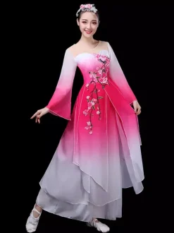 Chinese Costumes Traditional Dance Holidays Carnival Costumes 2 Piece Outfit