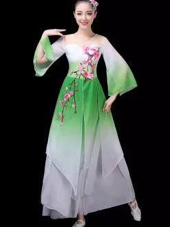 Chinese Costumes Traditional Dance Holidays Carnival Costumes 2 Piece Outfit