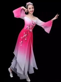Chinese Costumes Traditional Dance Holidays Carnival Costumes 2 Piece Outfit