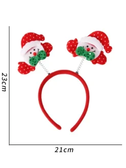 Christmas Accessory For Women Coffee Brown Polyester Fiber Headwear Christmas Holidays Accessory