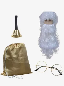 Christmas Accessory White Beard Glasses Santa Clause Holidays Costumes