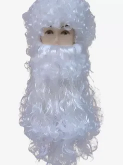 Christmas Accessory White Beard Glasses Santa Clause Holidays Costumes