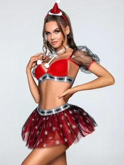 Christmas Costumes Women Lingerie Bra Sets