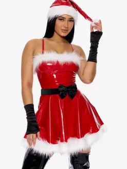 Christmas Fiber Dress Hat Two-Tone Christmas Holidays Costumes