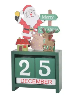Christmas Holiday Decorations Assembled Wooden Painted Santa Claus Ornaments Children's Christmas Gifts Window Decoration