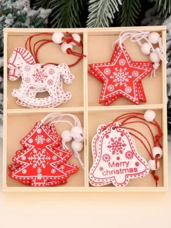 Christmas Party Supplies Wood Christmas Christmas Costume Decorations