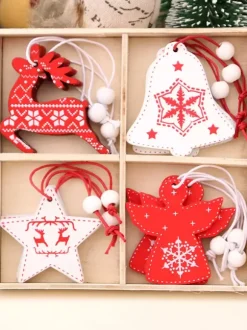 Christmas Party Supplies Wood Christmas Christmas Costume Decorations