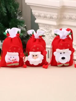 Christmas Party Supplies Polyester Fiber Christmas Christmas Bag Costume Decorations