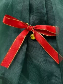 Christmas Set Dark Green Dress Accessory Hat Christmas Holidays Costumes