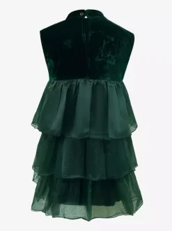 Christmas Set Dark Green Dress Accessory Hat Christmas Holidays Costumes