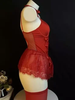 Christmas Sexy Costumes Enticing Corsets Knee-high Socks Pants Sets