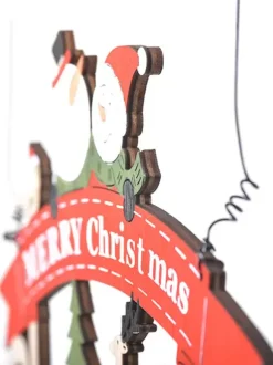 Christmas Decorations Creative Wooden Pendants Color Letter Pendants Window Scene Layout Decoration
