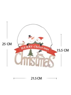 Christmas Decorations Creative Wooden Pendants Color Letter Pendants Window Scene Layout Decoration