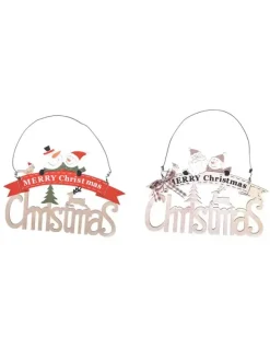 Christmas Decorations Creative Wooden Pendants Color Letter Pendants Window Scene Layout Decoration