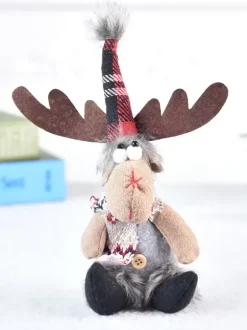 Christmas Holiday Decorations Elk Doll Doll Christmas Polyester Fiber Tree Pendant