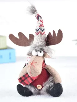 Christmas Holiday Decorations Elk Doll Doll Christmas Polyester Fiber Tree Pendant