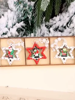 Christmas Party Supplies Wood Christmas Christmas Costume Decorations