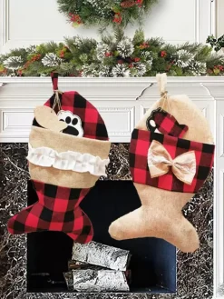 Christmas Pet Socks Christmas Decorations Christmas Socks Gift Bag
