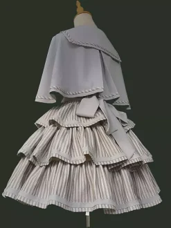 Classic Lolita Cape Deep Brown Polyester Fall Lolita Outwears