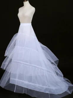 Classic Lolita Petticoats Polyester Tiered Gothic Lolita Petticoat Woman's White Lolita Underskirt