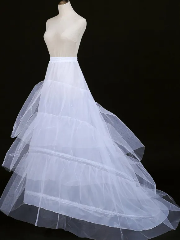 Classic Lolita Petticoats Polyester Tiered Gothic Lolita Petticoat Woman's White Lolita Underskirt